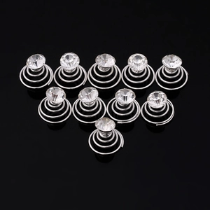 Épingles à Cheveux Spirale Mariage Mariée en Alliage de Strass Vis à Cheveux Élégants Accessoires de Coiffure pour Femmes Filles