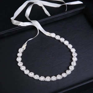 Élégant Serre-tête de Mariage en Strass Design Fleur Alliage Vigne de Cheveux Coiffe pour Femmes Accessoires de Fête