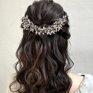 Handmade Silver Bridal Hair Vine With Rhinestone Artificial Pearl Elegant Wedding Hair Accessories For Women Bride Headband