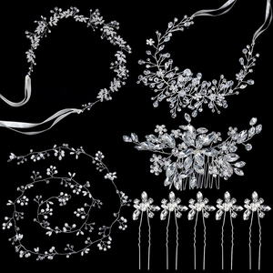Accessoires de Cheveux de Mariage Strass Künstliche Perle Alliage Vigne à Cheveux Peigne Épingles pour Femmes Mariage Fête Élégant Bijoux de Coiffure