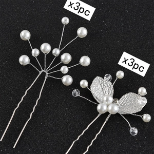 Parure d'épingles à cheveux de mariée avec perles et strass pour coiffures de mariage