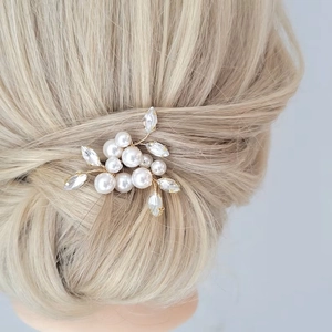 Handmade Artificial Pearl Rhinestone U Shaped Hair Pins Bridal Wedding Accessories Elegant Floral Hair Styling Tools For Women
