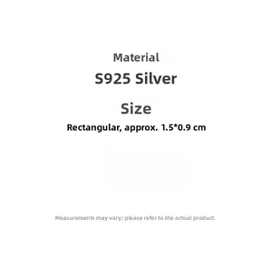 Detailed specifications of S925 sterling silver shell ring measuring 1.5 by 0.9 cm