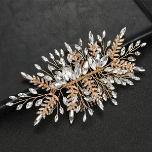 Peigne à Cheveux de Mariage Alliage Strass Cristal Peigne Latéral pour Femmes Coiffe Bijoux Vintage Accessoires