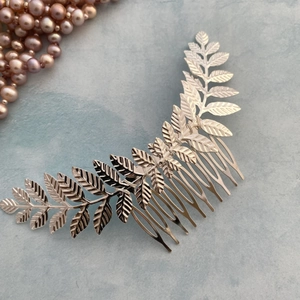 Peigne à Cheveux Feuille Métal Vintage pour Femme Élégant Mariage Banquet Bijoux Peigne Latéral Accessoires Cheveux