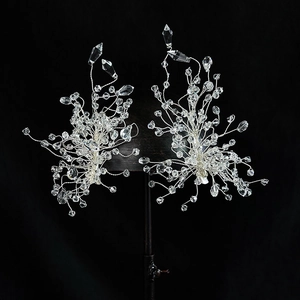 Set di Fermagli per Capelli da Sposa in Cristallo Artificiale Fatti a Mano Eleganti Forcine per Matrimonio Accessori Capelli