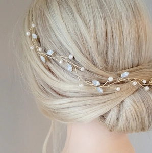 Handgefertigte Legierung Braut Haarranke Mit Künstlicher Künstliche Perle Strass Kristall Hochzeit Stirnband Kopfschmuck Damen Schmuck