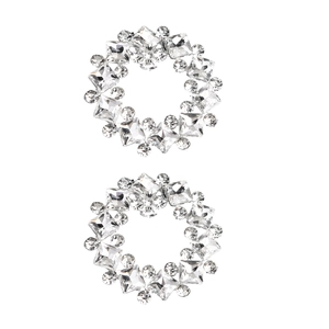 Boucles de chaussures de mariage avec strass en verre étincelants pour accessoires de mariée
