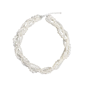 Elegante mehrlagige Perlenkette im Vintage-Twist-Design für Brautschmuck und Hochzeit