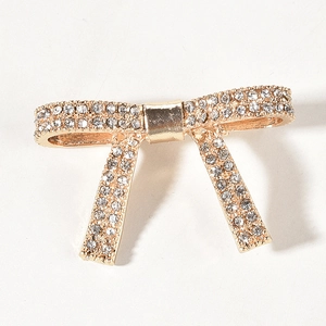 Elegante Fermaglio per Capelli a Fiocco con Strass per Donna Fermaglio a Becco d'Anatra Dolce in Lega Accessori Moda Quotidiana