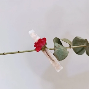 Korean Style Rose Flower Hair Clip Resin Plant Specimen Duckbill Clip Elegant Side Hairpin Handmade Natural Dried Flower Hair Accessories For Women