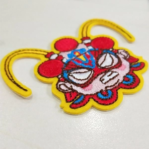 Chinese Opera Monkey King embroidered patch with vibrant thread details for DIY clothing decor