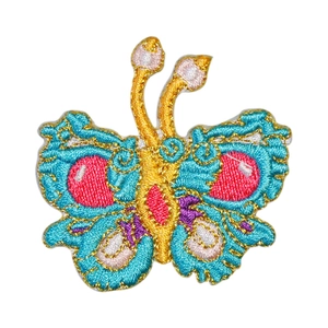 Exquisite butterfly embroidery patch in vibrant colors for clothing DIY and repairs