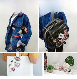 DIY colorful cartoon embroidery patches set for jackets, backpacks and canvas shoes