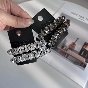 Fermaglio per Capelli con Strass Cechi Scintillanti per Donna in Lega di Metallo Elegante Stile Coreano Accessori per Capelli