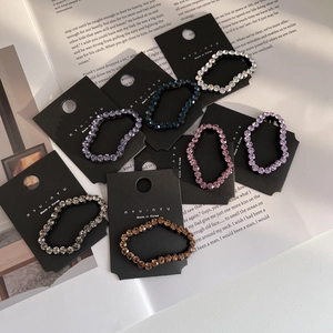 Shiny Rhinestone Cloud Hair Clip For Women Geometric Snap Hairpin Versatile Bangs Clip Temperament Hair Accessories