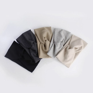 Bandeau Torsadé En Maille Côtelée Élastique Couleur Unie Pour Hommes Femmes Yoga Sport Bandeau Anti-Transpiration Quotidien
