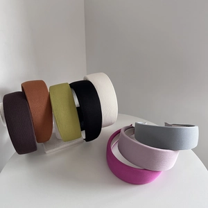 Collezione di cerchietti in maglia larga vintage francese in vari colori eleganti