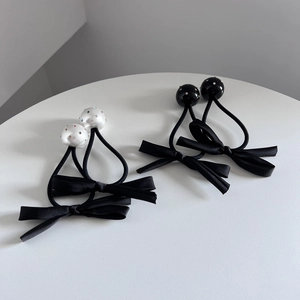 Elegante Satin Schleife Haargummis Mit Bunten Strassperlen Hochelastische Haarseile Mode Haarschmuck Für Damen