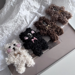Süße Plüsch Bär Haarklammer Cartoon 3D Tier Schleife Süß BB Clip Haarnadel Für Mädchen Damen Ästhetische Haar Accessoires