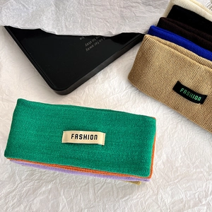 Fascia invernale in maglia calda da donna in vari colori con etichetta alla moda