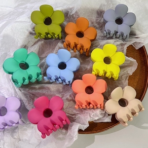 Matte Mattierte Blume Haarklammer Große Haarnadel Für Damen Macaron Farbe Blumen Haargreif Zubehör Für Tägliches Gesichtswaschen