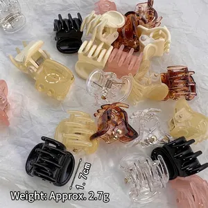 Mini hair clips for bangs in mixed colors 1.7cm size weighing 2.7g each for daily styling