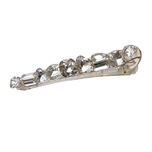 Elegante fermaglio per capelli geometrico con cristalli scintillanti per donna chic