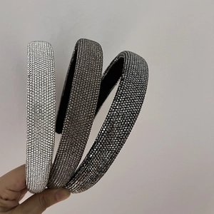 Cerchietto Imbottito con Strass di Lusso da Donna Cerchietto per Capelli in Cristallo per Matrimonio Festa Accessori per Capelli