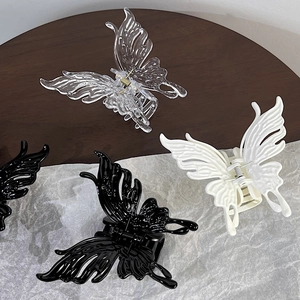 Large Butterfly Hair Claw Clip Nonslip Hollow Butterfly Shark Clip Fashion Hair Accessories For Women Daily Styling