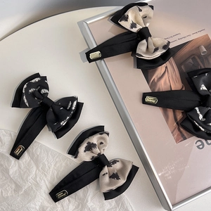 Elegante Fermaglio per Capelli con Fiocco in Tessuto Stile Francese per Donna Fermaglio Laterale Fatto a Mano Accessori per Capelli alla Moda