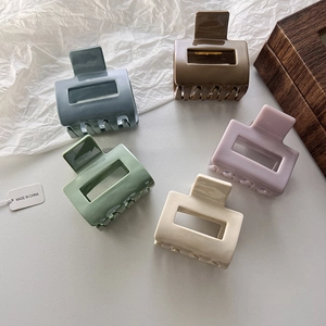 Geometrisch Hohl Quadratisch Haarkralle Morandi Farbe Einfach Elegant Haar Kiefer Clip Rutschfest Haarklemme Für Damen Styling