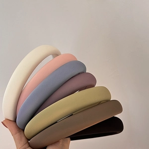 Padded solid color headbands in seven elegant shades for a vintage French style look