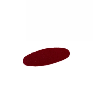 Classic red plaid fabric BB hair clip for women with minimalist oval felt design
