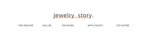 Minimalist graphic slide featuring 'Jewelry story' text for French chiffon hair accessories