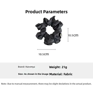 Spécifications de taille du chouchou rayé avec 10,5 cm de diamètre et un poids de 21g