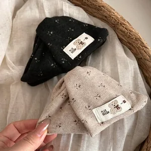 Korean Forest Style Large Floral Fabric Covered Hair Claw Clip With Cute Bear Patch Elegant Shark Clip Hair Accessories For Women