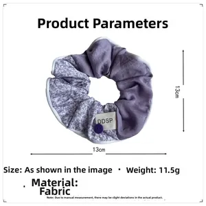 Tableau des tailles détaillé montrant 13cm de diamètre et 11,5g pour le chouchou