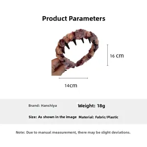 Detail showing plush headband with anti-slip teeth, tie-dye fabric and 18g lightweight design