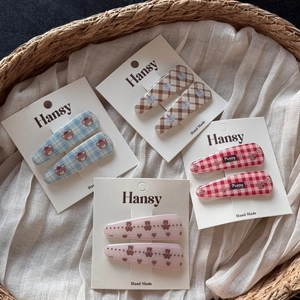 Lot de huit adorables pinces à cheveux avec motifs chiots et oursons de dessin animé