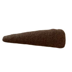 Minimalist solid coffee brown wool fabric thin headband for women autumn winter hair accessory