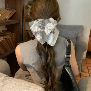 Chouchou Style Harajuku en Fil d'Argent Brillant Élastiques à Cheveux Plissés Métalliques Porte-Queue de Cheval Élégant Bijoux Femme