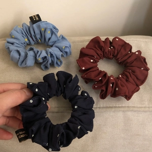 Elastici per Capelli in Tessuto a Pois da Donna Stile Coreano Increspati Fasce per Capelli Moda Quotidiana Accessori per Capelli