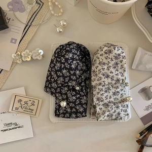 French Floral Bow Banana Clip With Artificial Pearl Pendant Layered Fabric Hair Clip Elegant Hair Accessory For Women