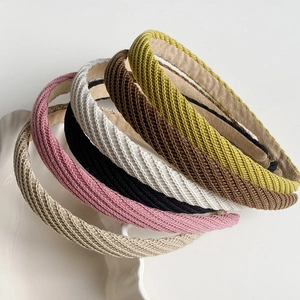 Serre-Tête Tressé En Tricot Minimaliste Pour Femmes Accessoires De Cheveux Mode Coréenne Simple Cerceau De Cheveux Quotidien