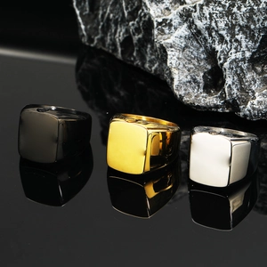 Anello Sigillo Quadrato in Acciaio Inossidabile Apribile per Ceneri Cremazione Gioielli Commemorativi per Uomo Donna
