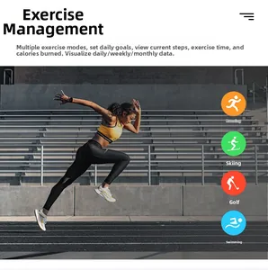 Dettaglio interfaccia app con monitoraggio fitness, contapassi e varie modalità sport