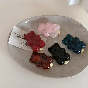 Süße Gummibär Haarklammern Harz Tier Schnabelclips Süßer Koreanischer Stil Seitenpony Clips Für Damen Mädchen Mode Haarschmuck