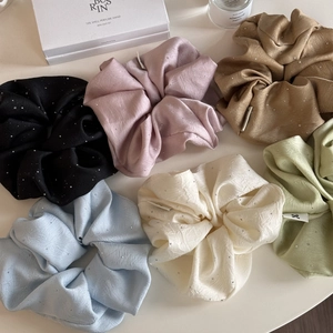 Funkelnde Stoff-Haargummis-Set in verschiedenen eleganten Farben für Damen