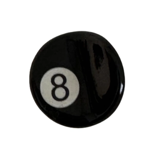Acetate billiard ball number 8 hair claw clip for side bangs and cute hairstyles
